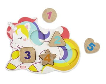 Little Tikes Wooden Critters Lesena sestavljanka s številkami