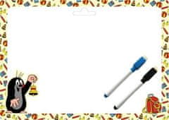 Akim Dvostranska brisljiva tabla/podloga za risanje A4 + 2 flomastra - Krtek 3