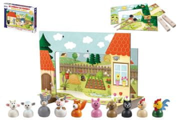 DETOA Magnetno gledališče z živalmi za pravljični les