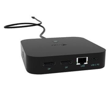 I-TEC priklopna postaja USB-C/ dvojni zaslon/ 1x USB-C/ 3x USB 3.1 / 2x USB 2.0 / LAN/ Thunderbolt 3/ Power Delivery 100W