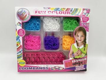 Alltoys Ustvarjalni komplet za izdelavo traku Loom Band 1200 kosov