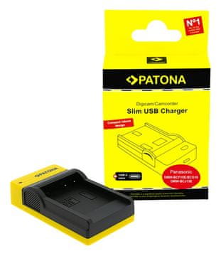 PATONA Photo Panasonic DMW-BCF10E tanek polnilec USB-C