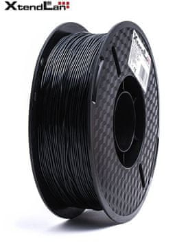 XtendLan TPU filament 1,75 mm prozoren črn 1kg