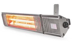 Nedis Terasni grelnik / 2000 W/ 9 nastavitev temperature/ IP65/ stenska montaža/ aluminij