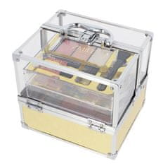 Alltoys Kozmetični kovček akrilni zlati Glam