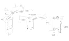 BENQ LaptopBar Black | LED svetilka za prenosne računalnike, USB, črna