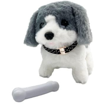 Alltoys EPEE Hišni ljubljenčki pes Puntia sivo-bele barve