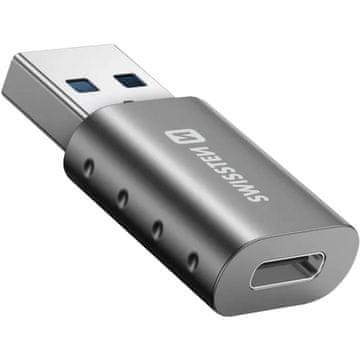 SWISSTEN adapter usb-a(m)/usb-c(f)