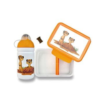 Komplet Zdrava steklenička 0,5 l in Zdrav prigrizek - Surikaty