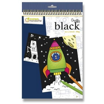 Avenue Mandarine Barvanje stran Graffy Black - vesolje