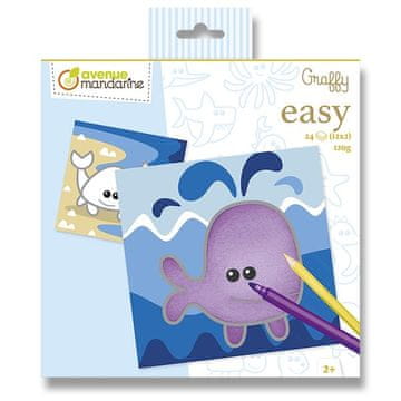 Avenue Mandarine Pobarvanka Graffy Easy - Morske živali