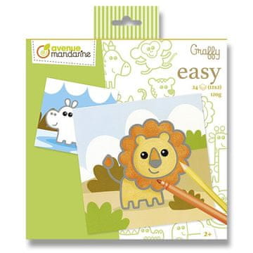 Avenue Mandarine Pobarvanka Graffy Easy - Divje živali