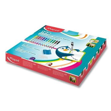 Maped markerji za bele table - šolski set, 168 kosov