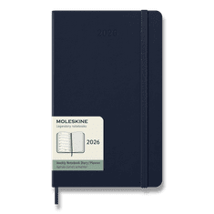 Moleskine Dnevnik 2026 - trda vezava, L, tedenski, modri