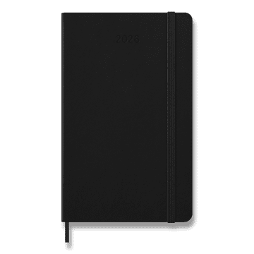Moleskine Dnevnik Smart Writing Diary 2026 - L, tedenski, črn