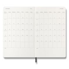 Moleskine Dnevnik 2026 - mehke platnice, L, dnevni, črn