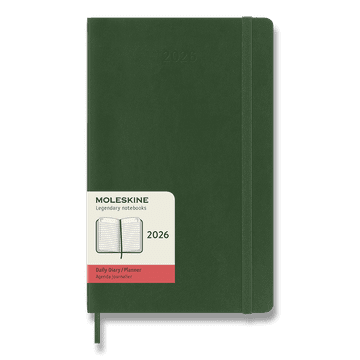 Moleskine Dnevnik 2026 - mehke platnice, L, dnevni, temno zelena