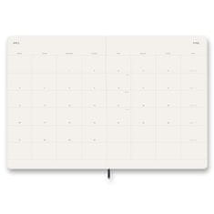 Moleskine Dnevnik 2026 - mehke platnice, XL, mesečni, črn