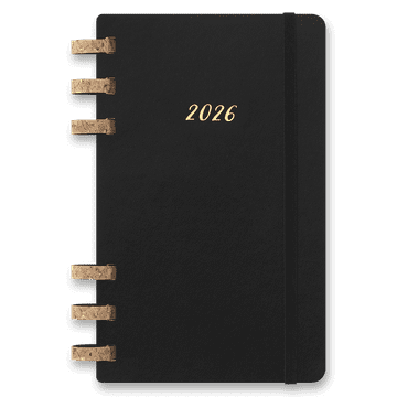 Moleskine Spiral 2026 - mehke platnice, L, mesečno/tedensko, črna