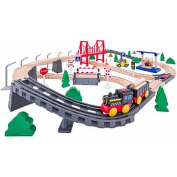 Woody 102192111 Vlakovna proga 80 kosov