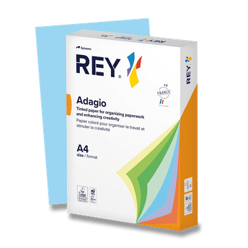 Rey Adagio barvni papir, srednja nasičenost, 500 listov - modra