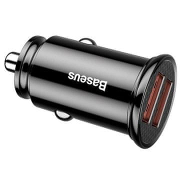 BASEUS Baseusov hitri avtomobilski polnilnik - 30 W, črn