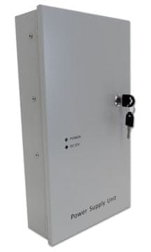 XtendLan napajalnik 12-13V DC, nastavljiv, 9 priključkov, skupaj 8A, 96W, z varovalkami, škatla z varovalkami, rezervna baterija