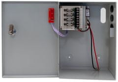 XtendLan napajalnik 12V DC, 4 priključki, skupaj 3A, 36W, z varovalkami, škatla z varovalkami, rezervna baterija