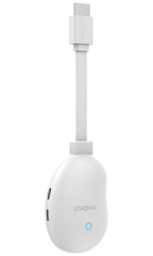 STRONG 4K Google TV stick LEAP-NEVE/ 4K Ultra HD/ H.265/ HDMI/ Wi-Fi 6/ Chromecast/ NETFLIX/ Disney+/ Google TV/ bela