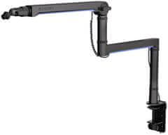 Endorfy Broadcast Low Profile RGB Boom Arm / 360-stopinjska rotacija / kroglična glava / LED osvetlitev