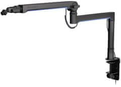 Endorfy Broadcast Low Profile RGB Boom Arm / 360-stopinjska rotacija / kroglična glava / LED osvetlitev