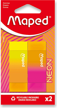 Maped Neonska guma - 2 kosa, blister