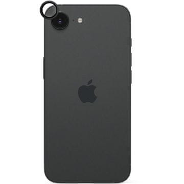 EPICO Steklo za kamero iPhone 16e/17e črno