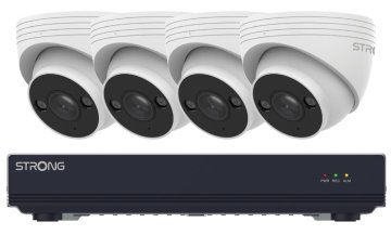 STRONG TUR05DL0-P PoE KIT/ Turret/ 5Mpix/ 1x NVR NVR1120-8P/ 4x IP kamera TUR05DL0-P/ HDMI/ VGA/ USB/ LAN