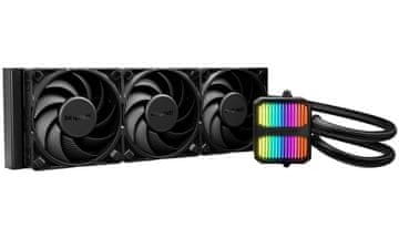 Be quiet! Bodite tiho! Vodni hladilnik CPU Silent Loop 3 ARGB 360mm / 3x120mm PWM ventilator / Intel in AMD / črna