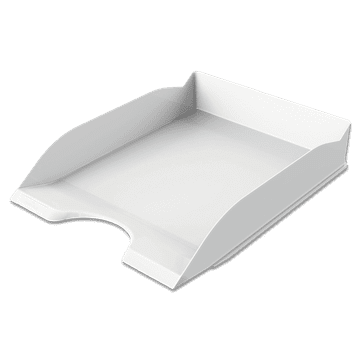 Trajna osnovna pisarniška škatla za shranjevanje - bela