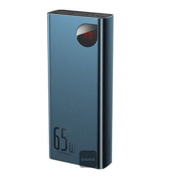 Baseus Powerbanka Adaman Metal 20000mAh 65W modra