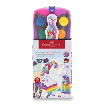 Faber-Castell Konektor Unicorn Vodne barve - 13 kosov, premer 30 mm