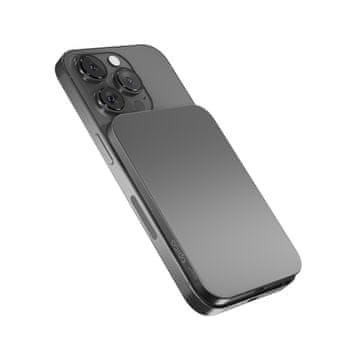 EPICO Slim Mag+ Alu PB 3000mAh - siva