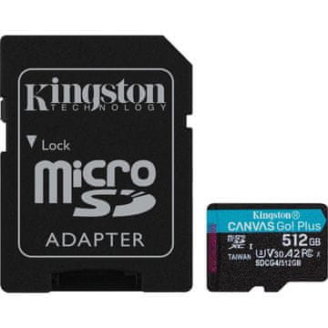 KINGSTON Micro SDXC SDCG4 512GB+adap. SD