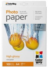 Fotopapir COLORWAY/ visok sijaj 200 g/m2, A4/ 100 kosov