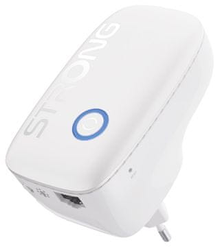 STRONG dvopasovni repetitor 1200/ standard Wi-Fi 802.11a/b/g/n/ac/ 1200 Mbit/s/ 1x LAN/ 1x vtičnica/ nočna luč/ bela