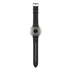 Amazfit Active 2 Round NFC/Srebrni/Elegantni trak/črno usnje