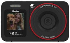 Rollei Compactline 64 Dual Screen/ 64 MPix/ 18x digitalni zoom/ 2,8 in 1,4-palčni LCD/ 4K video/ črna