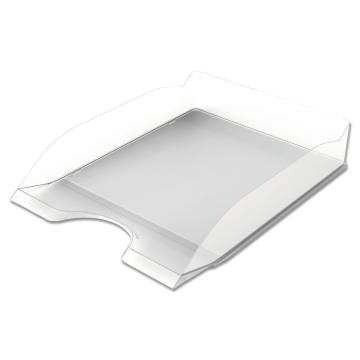 Trajna osnovna pisarniška škatla za shranjevanje, prozorna - prozorna