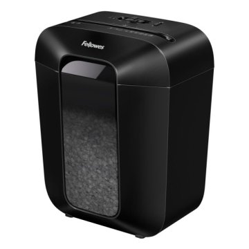 FELLOWES uničevalnik LX 41 M/ prečni rez 4x12 mm/ prostornina košare 17 l/ klasifikacija P-4 (zaupno)/ črna