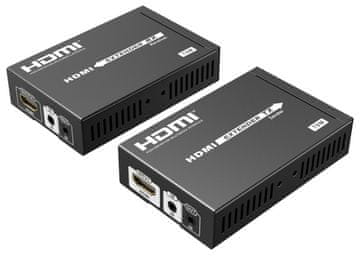 PremiumCord HDMI HDbaseT podaljšek Ultra HD 4k x 2k do 70 m prek Cat5e/Cat6