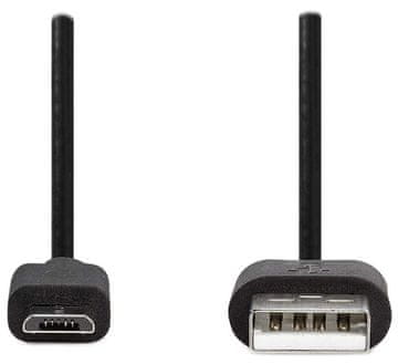 Kabel NEDIS USB 2.0/ vtič USB-A - vtič micro-B/ črn/ škatla/ 3 m