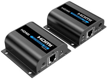 PremiumCord Podaljševalnik HDMI 4K@30Hz do 60 m z enim kablom Cat6/6a/7, lokalni izhod HDMI