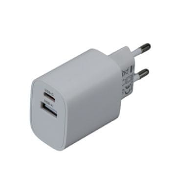 iGET PA20 - Napajalnik USB-A (10 W) in USB-C (20 W), univerzalen in za tablične računalnike iGET